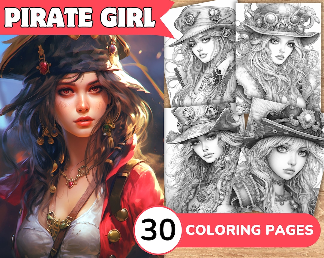 Pirate Girl Coloring Pages Pirate Girl Coloring Book Pirate Etsy pirate-girl-coloring-pages-pirate-girl-coloring-book-pirate-etsy