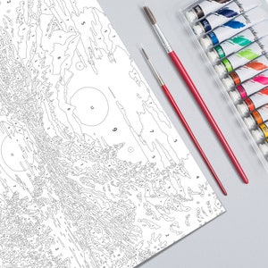 Color by Number, Paint by Number, Paint Number Adult, Coloring Numbered ...