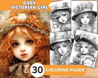 Victorian Girl Coloring Pages, Victorian Girl Coloring Book, Victorian Coloring, Girl Coloring Book, Girl Coloring Pages
