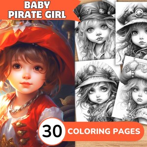 Pirate Girl Coloring Pages, Pirate Girl Coloring Book, Pirate Coloring, Girl Coloring Book, Girl Coloring Pages