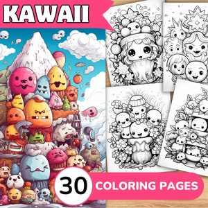 Kawaii Coloring Pages, Kawaii Coloring Book, Kawaii Coloring, Cute Coloring Pages, Cute Coloring Book, Kawaii Coloring Pages Adult
