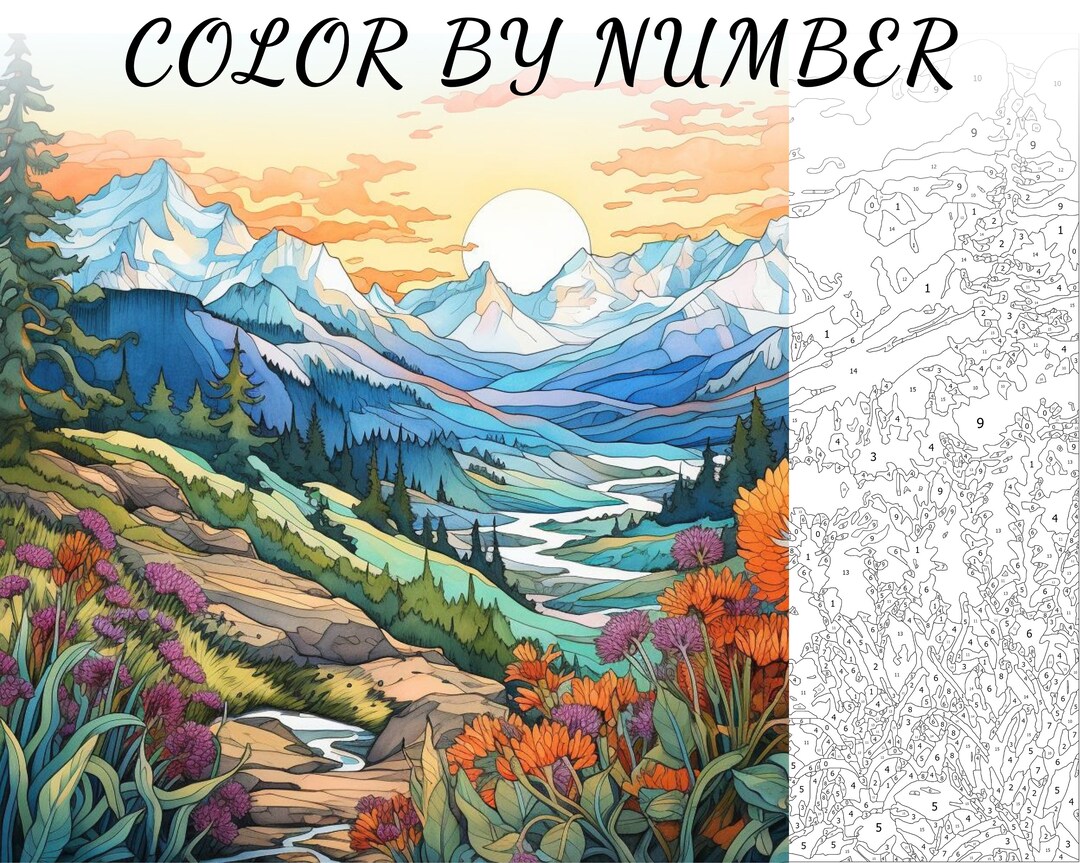 Color by Number, Paint by Number, Paint Number Adult, Coloring Numbered