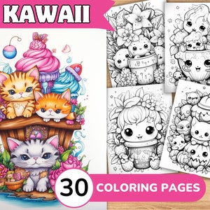 Kawaii Coloring Pages, Kawaii Coloring Book, Kawaii Coloring, Cute Coloring Pages, Cute Coloring Book, Kawaii Coloring Pages Adult