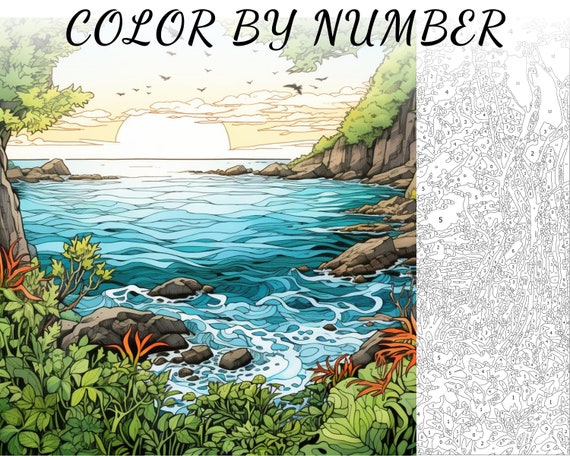 Color por número, pintar por número, pintar número adulto, colorear  numerado, colorear por número para adultos, colorear mar -  México