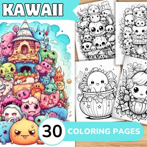 Kawaii Coloring Pages, Kawaii Coloring Book, Kawaii Coloring, Cute Coloring Pages, Cute Coloring Book, Kawaii Coloring Pages Adult