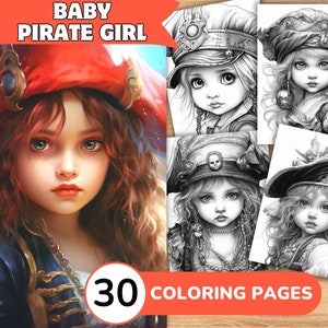 Pirate Girl Coloring Pages, Pirate Girl Coloring Book, Pirate Coloring, Girl Coloring Book, Girl Coloring Pages