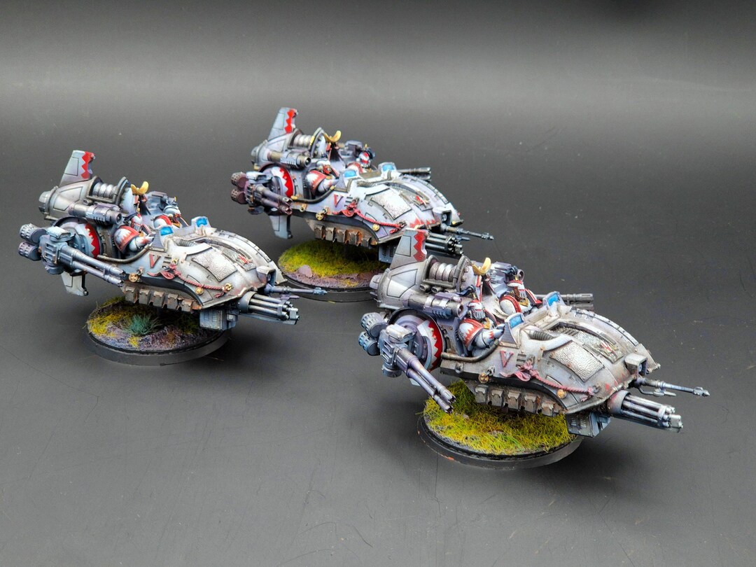 Kyzagan Assault Speeder Squadron Painted - White Scars - Etsy