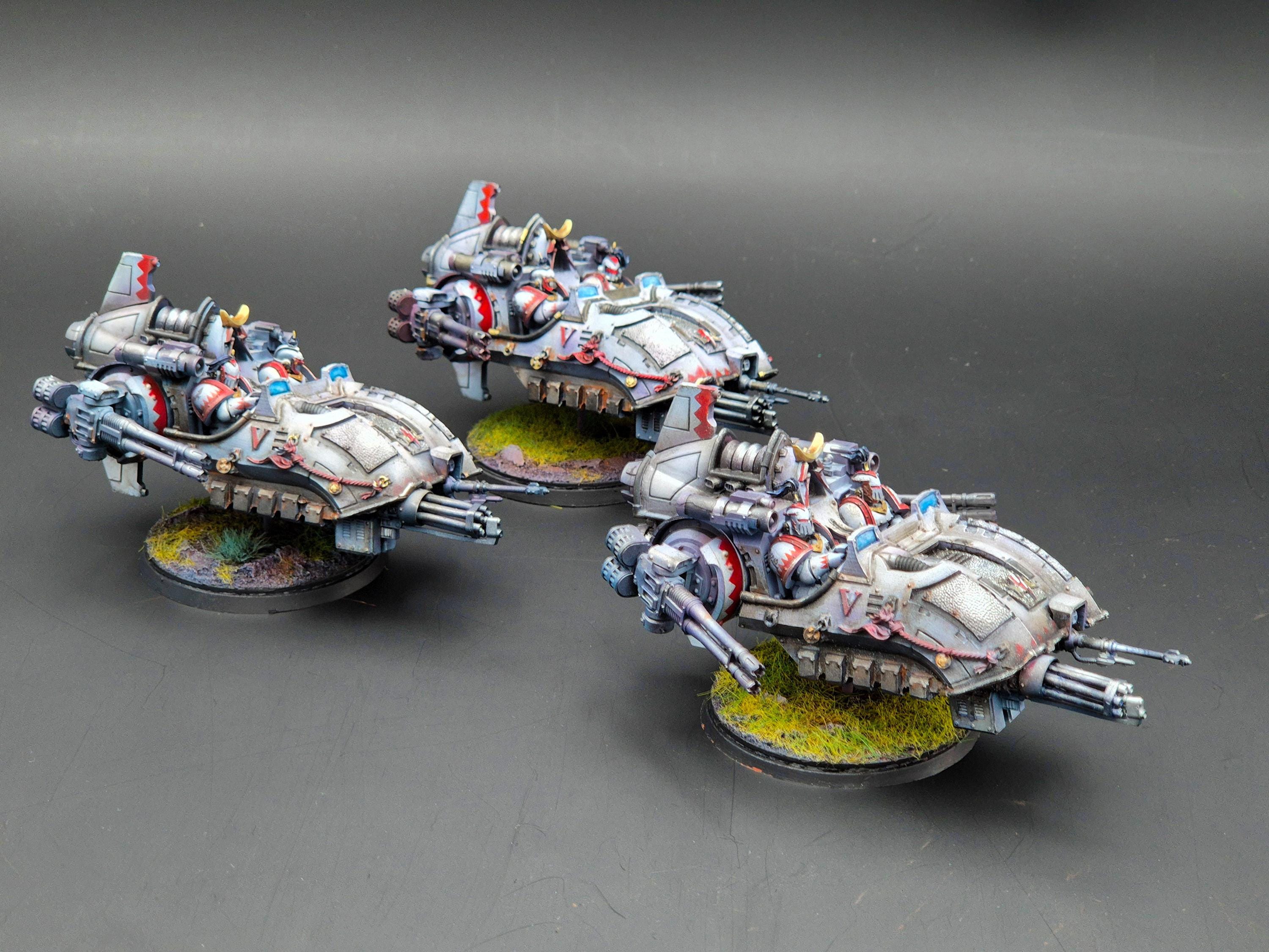 Kyzagan Assault Speeder Squadron Painted - White Scars - Etsy