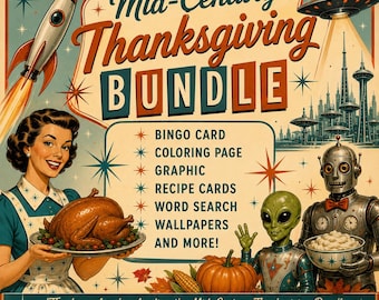 Pack numérique Thanksgiving milieu du siècle
