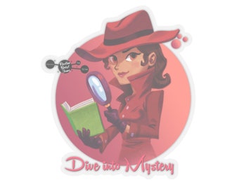 Cozy Sleuth Reader Aufkleber - Mystery Reader Aufkleber für Bücherliebende, Journale & Laptops