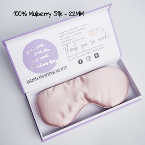 100% Mulberry Silk Sleep Mask, Dusty Pink. perfect birthday gift, Xmas gift, bridesmaids, anniversary, valentine gift