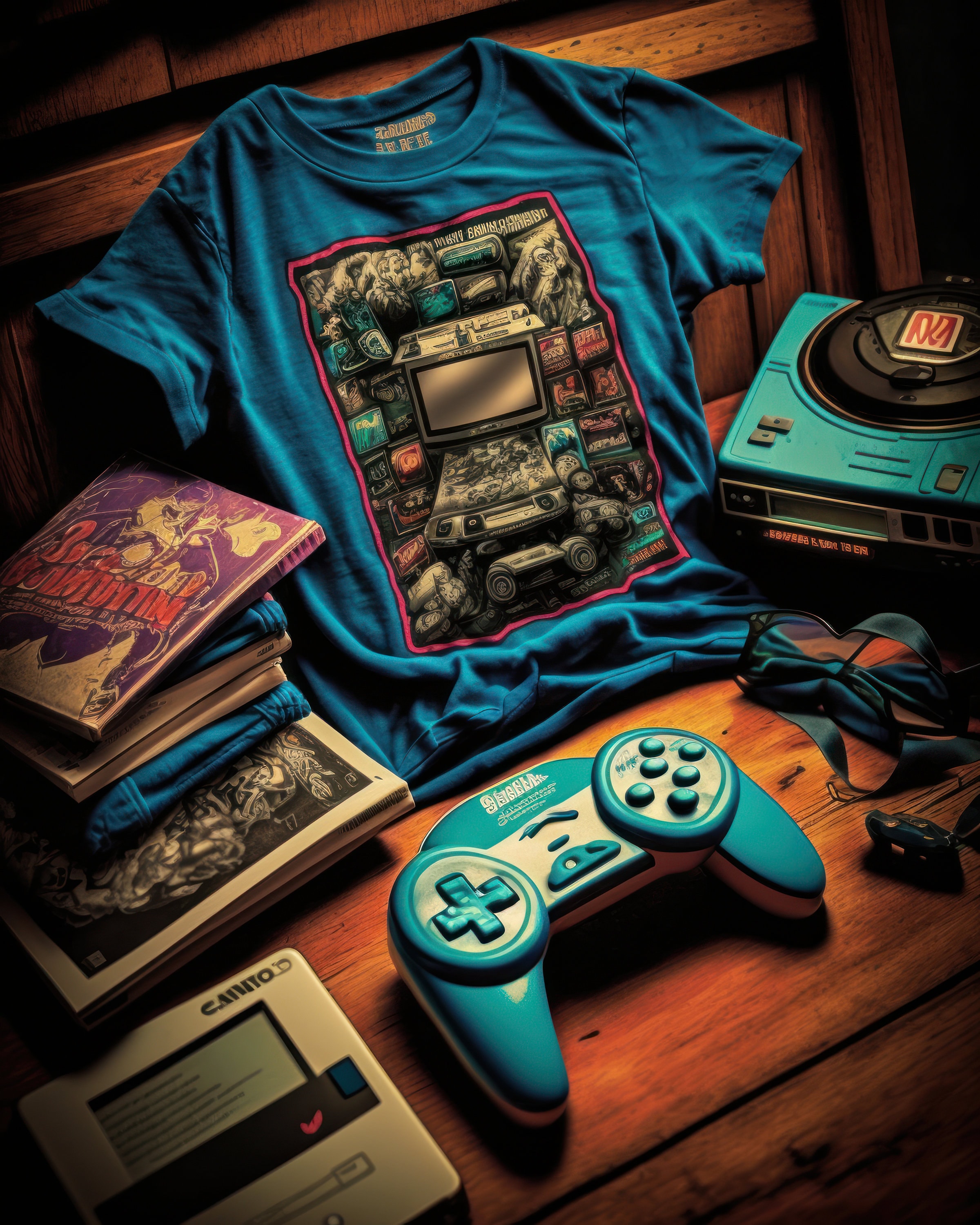 Vibrant Gaming Merchandise (5-pack) - High-quality Ai-generated Digital ...