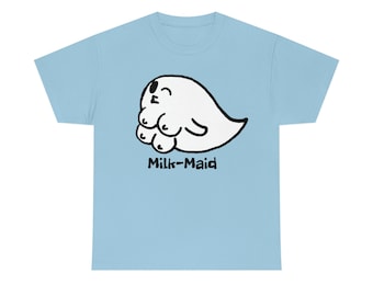 GhostWithTits Milk-Maid Unisex Heavy Cotton Tee