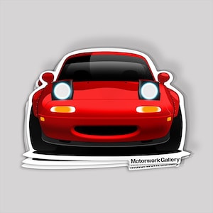 MIATA MX5 Aufkleber NA Rot JDM Drift Stance Tuning