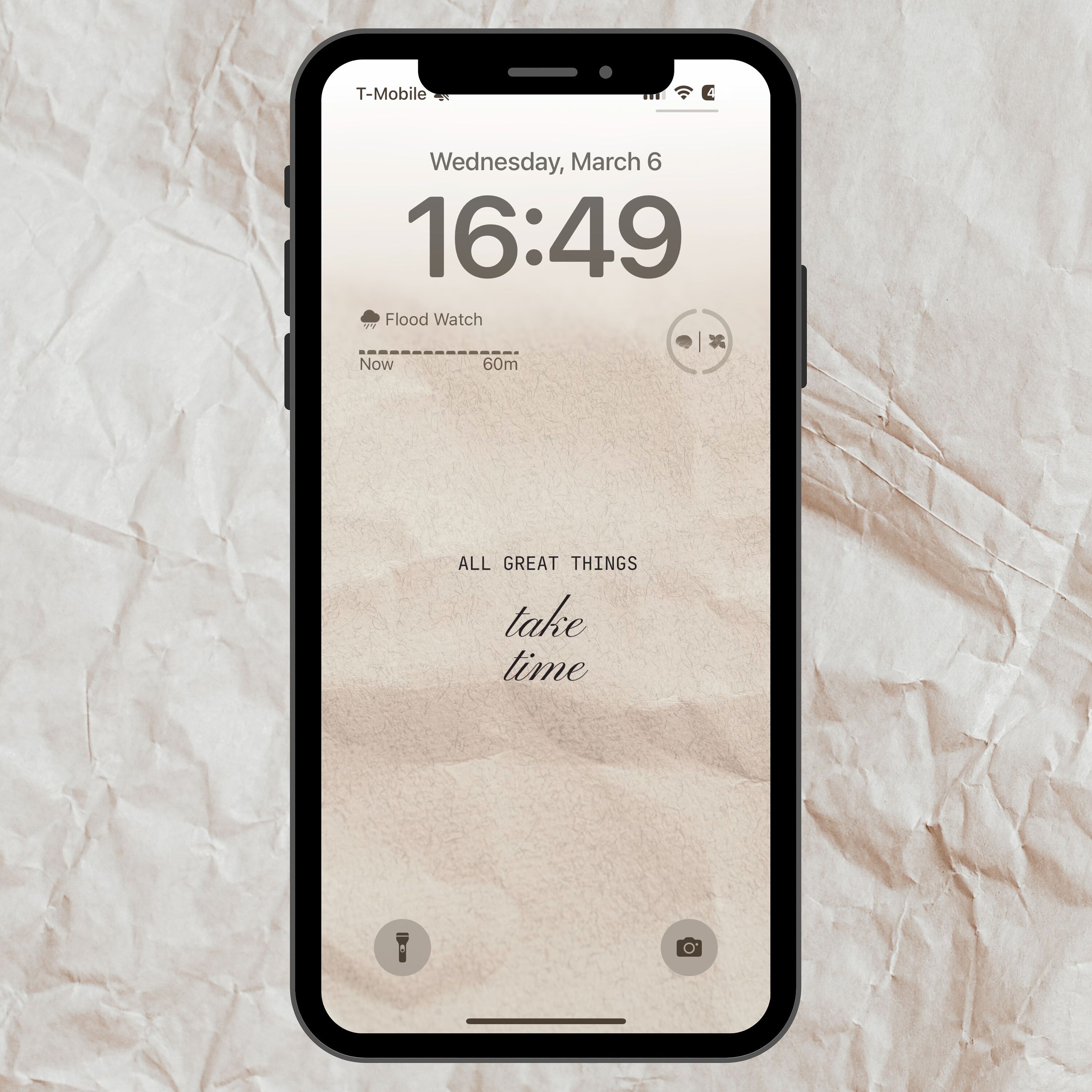 Brown Beige Aesthetic Phone Wallpaper Motivation Inspirational Self