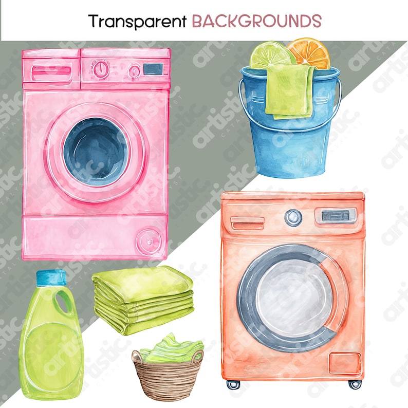 Ironing board with folded linens laundry clipart for planner inserts