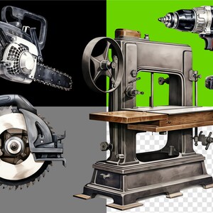 Individual clipart images forming an aesthetically pleasing arrangement on black, green, grey, and transparent backgrounds, showcasing the design elements