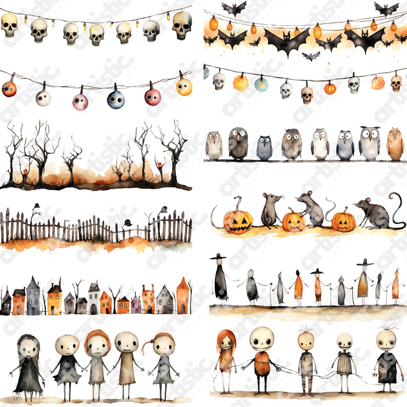 Black cat illustration in Halloween theme, transparent PNG suitable for sublimation printing.