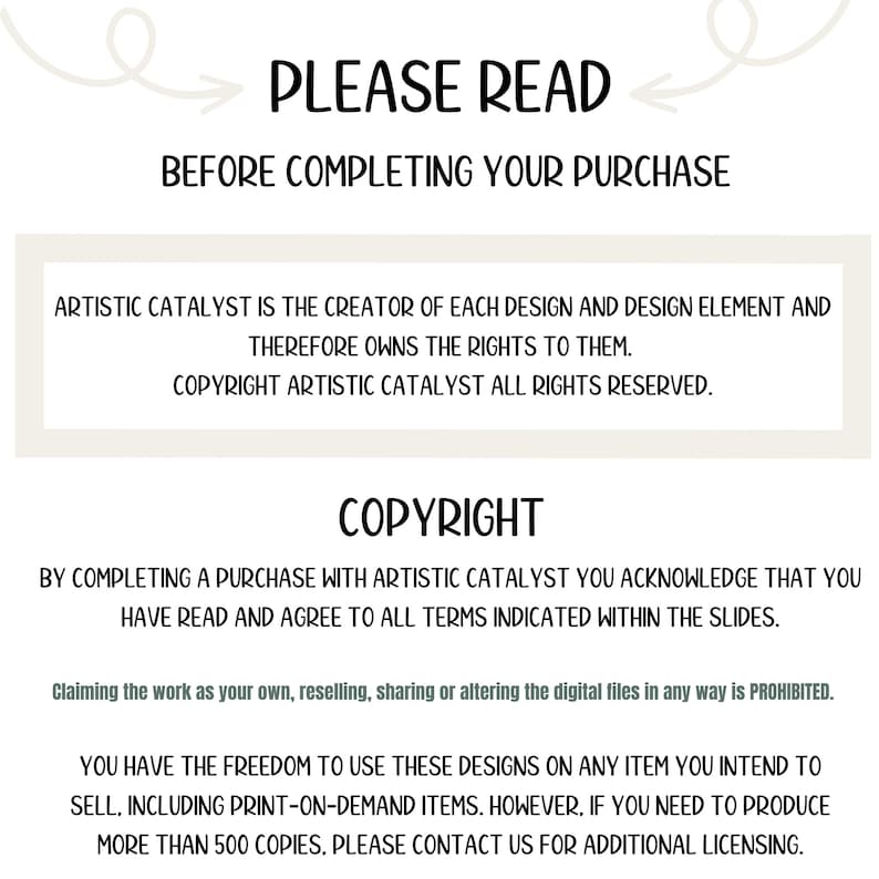 Purchasing Agreement for Cake Clipart and Cookie Clip art, emphasizing usage rights and copyright terms