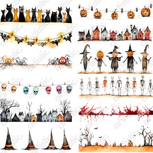 Customizable Halloween design elements in PNG, ideal for crafting personalized t-shirts and gifts.
