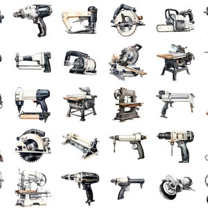 Individual clipart forming an aesthetically pleasing arrangement on a white background, showcasing the design elements