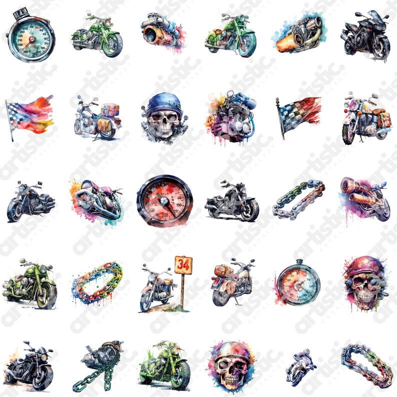 High-resolution watercolor bike PNG designed for creating T-shirts, tumblers, and other printable crafts.