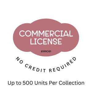 Commercial Use License: Clipart Collection, Up to 500 Units