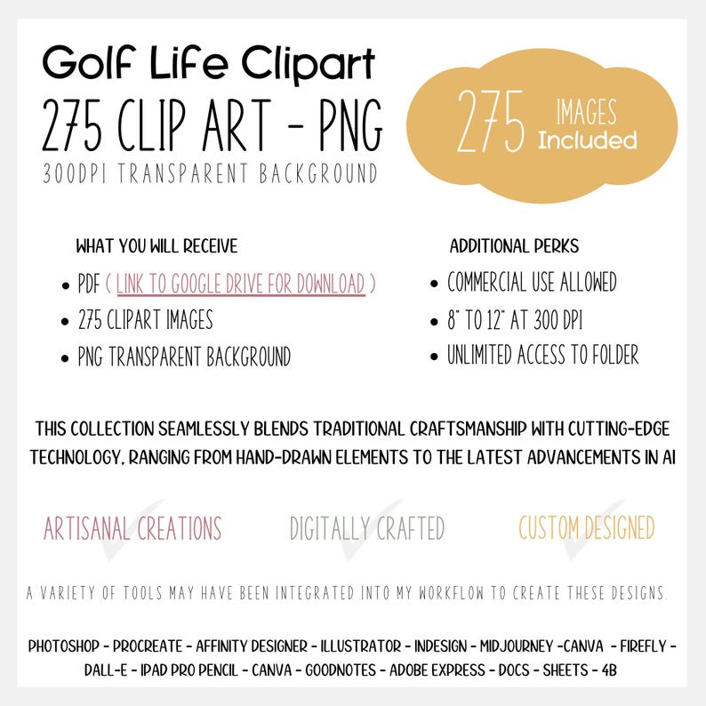 Watercolor sport clipart featuring golf essentials like golf carts, clubs, and serene courses