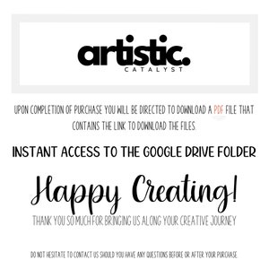 Promotional image for instant Google Drive access to the Donut Clipart Collection.