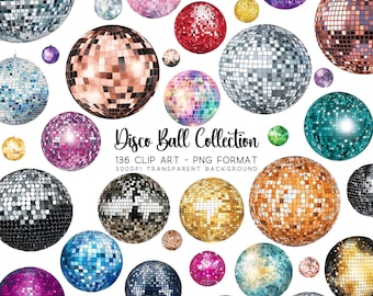 Disco Ball Clipart Collection: Mirror Ball Clip art, Dance Clip art, Party Clipart & More! Perfect for Prom Decal, Disco Ball Cricut