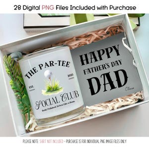 Rijdt als een baas The Par tee Social Club Golfing Clipart, Ready to Print DTG PNG Bundle, Farewell Gift Boss downloaden en afdrukken
