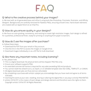 Common questions answered about how to use and download the cocktail clipart bundle, including licensing terms.
