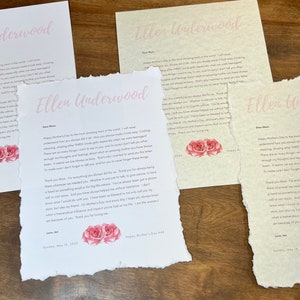 Presente exclusivo de Dia das Mães para a mamãe! Carta personalizada, única e personalizada. Mais que um cartão: Mãe, Vovó, Irmã, Tia, Sobrinha, Amiga.