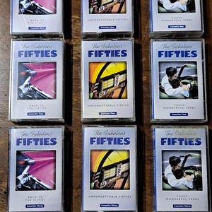 Fabulous Fifties Cassette Tape Collection (9 Tapes)