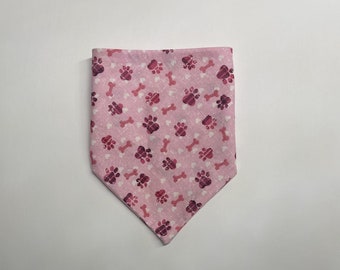 Dog Bandana - Pink Paws