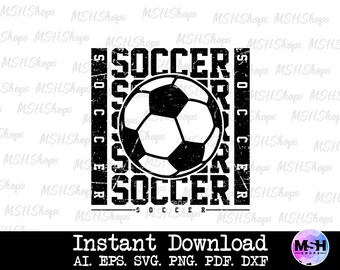 Soccer Team SVG, Sports Shirt Design (Digital Download)