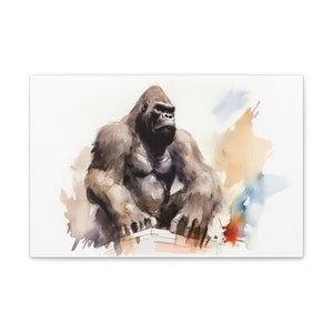 King Kong Rustic Watercolor, Godzilla Gifts for Him, Monster Movie, Vintage Sci-Fi, Cult Movie Poster Classic, Art Sci-Fi, Fantasy