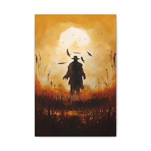 Jeepers Creepers Cornfield Painting, Cult Horror Movie Wall Art, B Movie Classic Film Poster, Horror Lover Gift Idea, Horror Room Decor