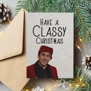 Tenha um Natal com Classe - Cartão de Natal do The Office