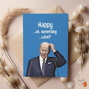 Joe Biden-kaart | Verjaardagskaart/verjaardag | Grappige kaart |