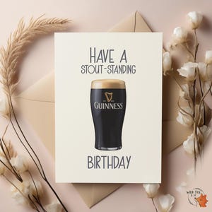 Carte Guinness - Fêtez votre anniversaire avec une belle personnalité !