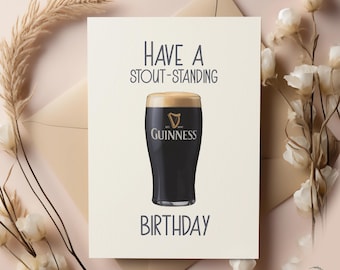 Carte Guinness - Fêtez votre anniversaire avec une belle personnalité !