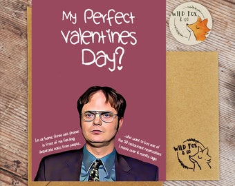 Dwight Perfect Valentines!| Restaurant bookings :D I Funny Card for Valentines