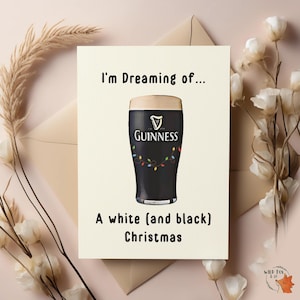Guinness Card - Sognando un Natale bianco (e nero)
