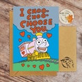 I Choo-Choo- Choose you ! The Simpsons Valentines/Wedding/Anniversary card| product logo