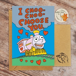 I Choo-Choo- Choose you ! The Simpsons Valentines/Wedding/Anniversary card|