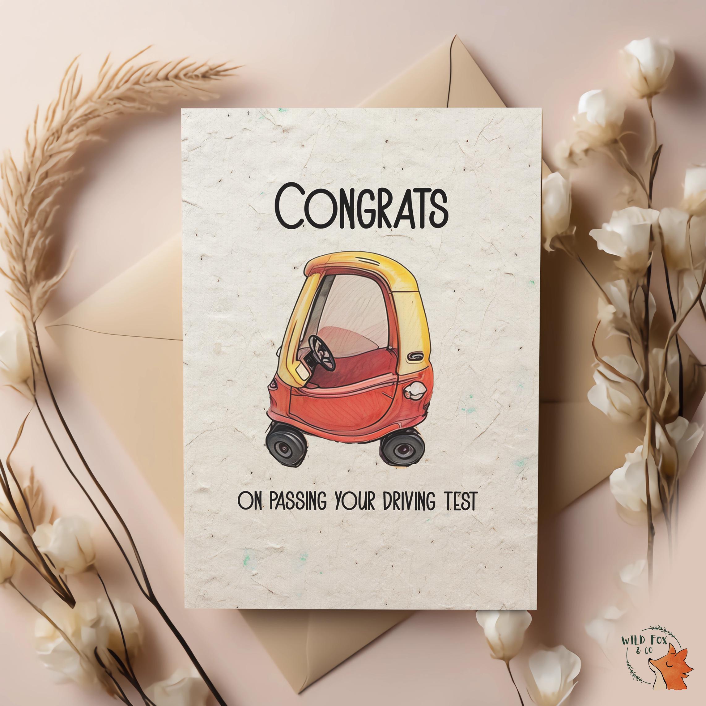 Personalised Driving Test Cards | Celebrate Passing in Style