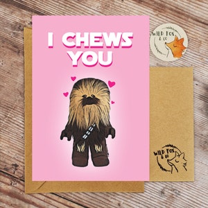 Ti mastica - Biglietto di San Valentino/anniversario di Chewbacca I Biglietto di Star Wars