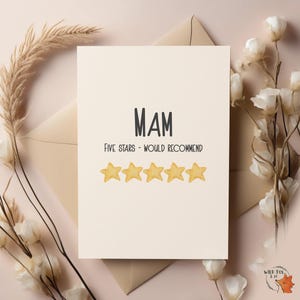 5 estrelas! Cartão de dia das mães/pais!