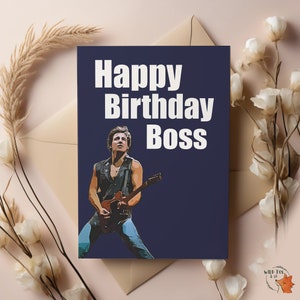 Bruce Springsteen baas verjaardagskaart!
